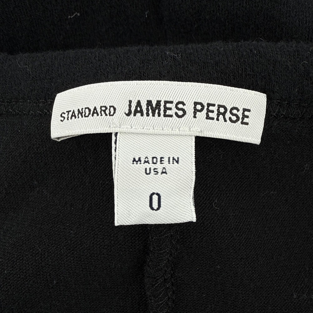 James Perse Black Skinny Split Ruched Maxi Dress Long Sleeve Size‎ 0 WMU6887 - Picture 7 of 10